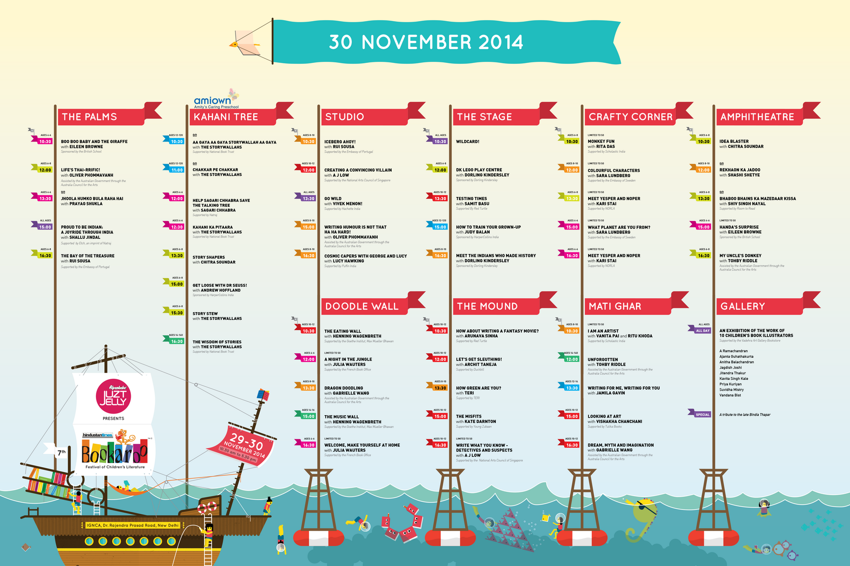 Bookaroo&#x20;2014&#x20;Schedule&#x20;Board